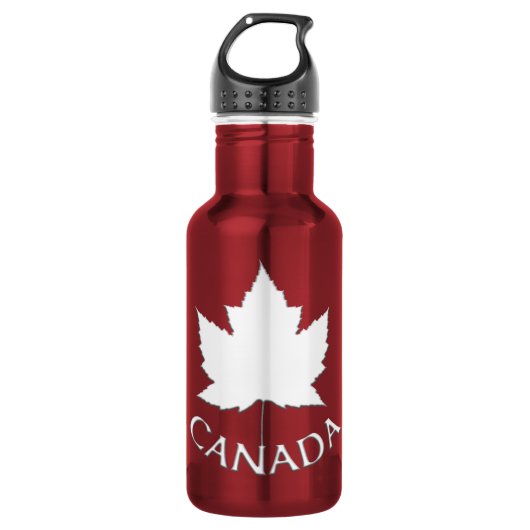 Canada Vlag Souvenir Waterfles (Voorkant)