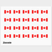 Canada Vlag Sticker, Vinyl Reisstickers, Canada Vierkante Sticker (Vel)