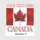Canada Vlag Stickers Aangepast Canada Decale Stick (Vel)