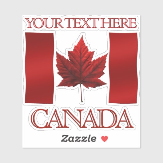 Canada Vlag Stickers Aangepast Canada Decale Stick (Vel)