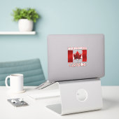 Canada Vlag Stickers Aangepast Canada Decale Stick (Laptop op bureau)