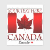 Canada Vlag Stickers Aangepast Canada Decale Stick (Vel)
