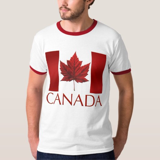 Canada Vlag T-shirts Gifts Souvenirs Canada Shirte (Voorkant)