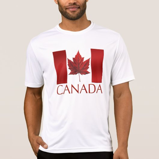 Canada Vlag T-shirts Souvenirs Canada Sport Shirt (Voorkant)