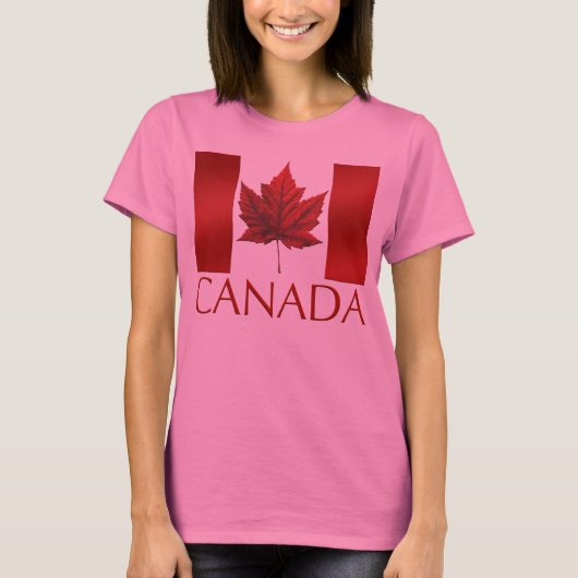 Canada Vlag Tanktop Vrouw Canada Souvenir Shirt (Voorkant)