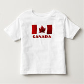 Canada Vlag Toddler / Baby T-shirt Retro Souvenir (Voorkant)