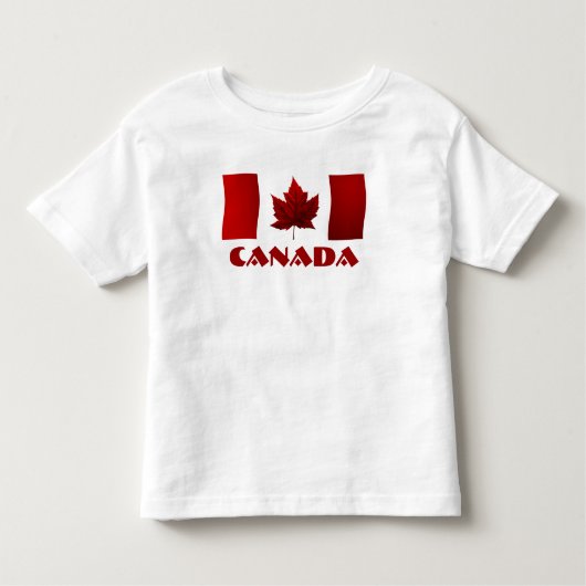Canada Vlag Toddler / Baby T-shirt Retro Souvenir (Voorkant)