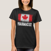 Canada Vlag Trots Canadese apotheker 1st juli PHA T-shirt (Voorkant)