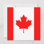 Canada Vlag Uitnodiging (Voorkant)