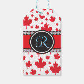 Canada vlag Uniek Abstract begrotingsmonogram Cadeaulabel (Voorkant)