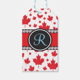 Canada vlag Uniek Abstract begrotingsmonogram Cadeaulabel