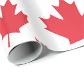 Canada vlag Uniek Abstract begrotingsmonogram Cadeaupapier (Rol Hoek)