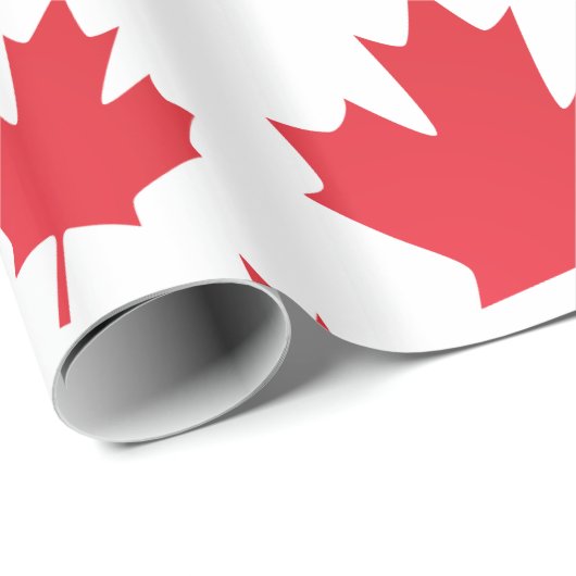 Canada vlag Uniek Abstract begrotingsmonogram Cadeaupapier (Rol Hoek)
