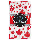 Canada vlag Uniek Abstract begrotingsmonogram Klein Cadeauzakje (Achterkant)