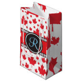 Canada vlag Uniek Abstract begrotingsmonogram Klein Cadeauzakje (Voorkant Gekanteld)