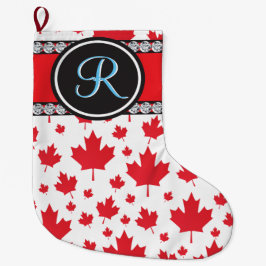 Canada vlag Uniek Abstract begrotingsmonogram Kleine Kerstsok