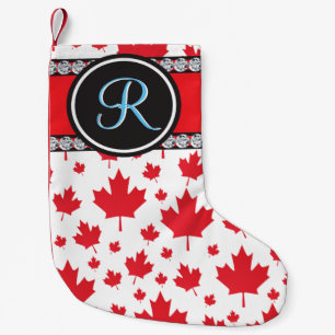 Canada vlag Uniek Abstract begrotingsmonogram Kleine Kerstsok