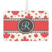 Canada vlag Uniek Abstract begrotingsmonogram Luchtverfrisser (Achterkant)