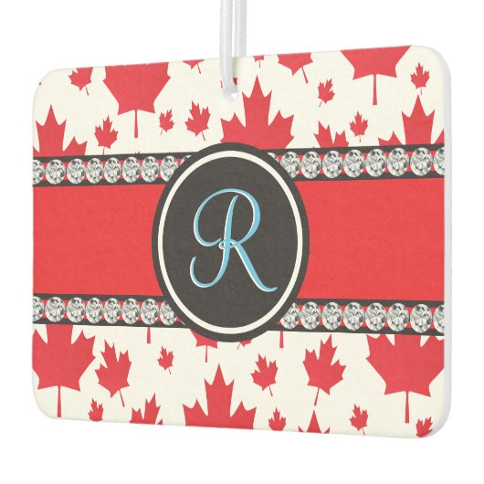 Canada vlag Uniek Abstract begrotingsmonogram Luchtverfrisser (Links)