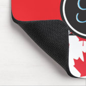 Canada vlag Uniek Abstract begrotingsmonogram Muismat (Hoek)