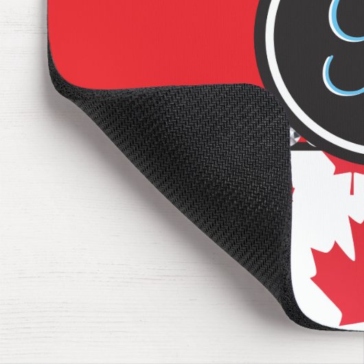 Canada vlag Uniek Abstract begrotingsmonogram Muismat (Hoek)