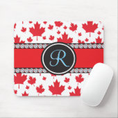 Canada vlag Uniek Abstract begrotingsmonogram Muismat (Met muis)