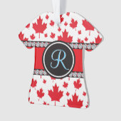 Canada vlag Uniek Abstract begrotingsmonogram Ornament (voorkant)