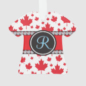 Canada vlag Uniek Abstract begrotingsmonogram Ornament (achterkant)