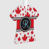 Canada vlag Uniek Abstract begrotingsmonogram Ornament (voorkant)
