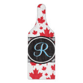 Canada vlag Uniek Abstract begrotingsmonogram Snijplank (Voorkant)