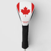 Canada Vlag Uw aangepaste tekst Golfheadcover (Voorkant)