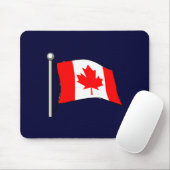 Canada: vlag van Canada mousepad Muismat (Met muis)
