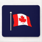 Canada: vlag van Canada mousepad Muismat (Voorkant)