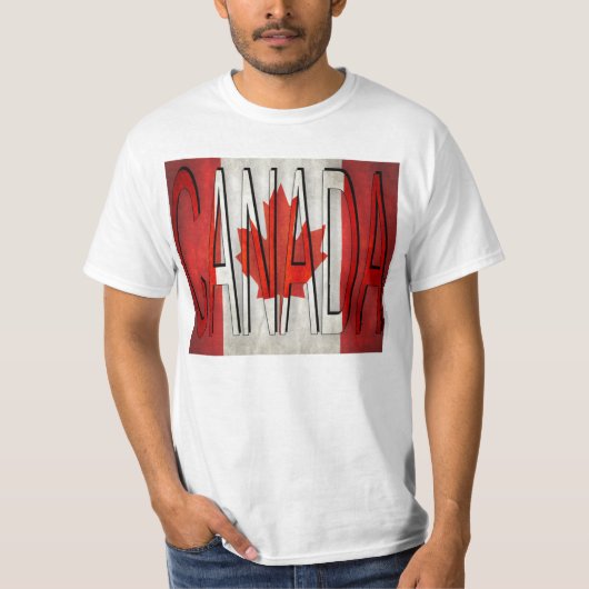 Canada Vlag Verbazingwekkend Fab Maple Leaf T-shir T-shirt (Voorkant)