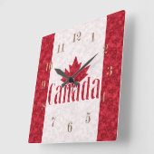 Canada, vlag vierkante klok (Hoek)