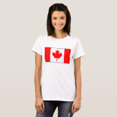 Canada Vlag x Map T-Shirt (Voorkant volledig)