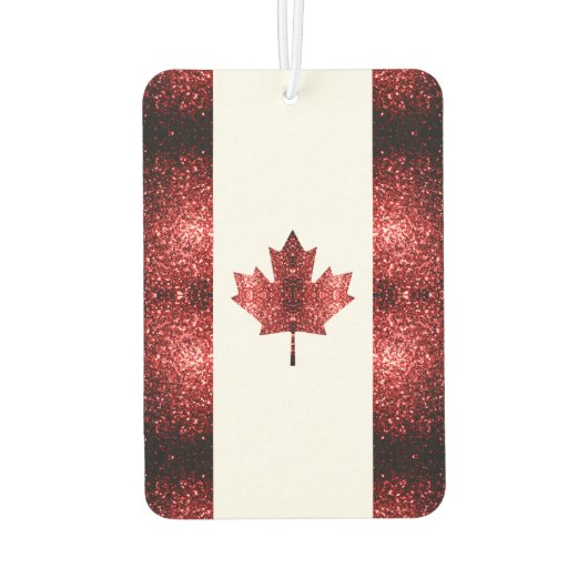 Canada vlaggen rode sparren Monogram Luchtverfrisser (Achterkant)