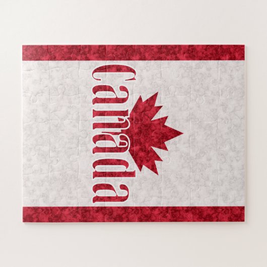 Canada, vlaggendouche legpuzzel (Horizontaal)