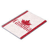 Canada, vlaggendouche notitieboek (Linkerzijde)