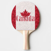 Canada, vlaggendouche tafeltennisbatje (Voorkant)
