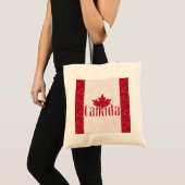 Canada, vlaggendouche tote bag (Voorkant (product))