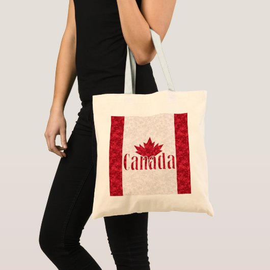 Canada, vlaggendouche tote bag (Voorkant (product))