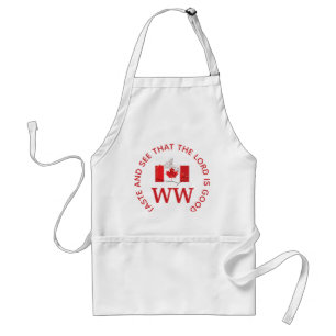 CANADA-vlaggenplattegrond   MONOGRAM Gepersonalise Standaard Schort