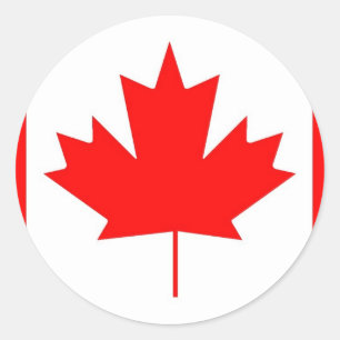 canada - vlaggensticker ronde sticker