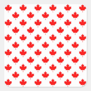 canada - vlaggensymbool : modelblad vierkante sticker