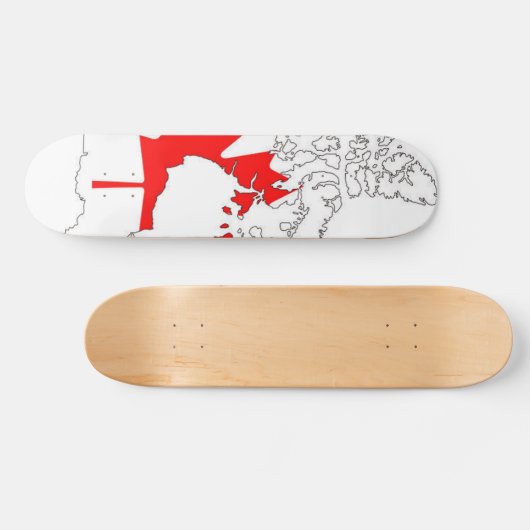 Canada-vlagskateboards Persoonlijk Skateboard (Horizontaal)