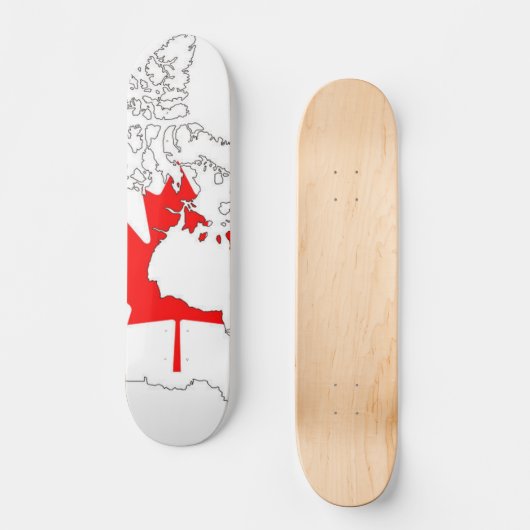 Canada-vlagskateboards Persoonlijk Skateboard (Voorkant)