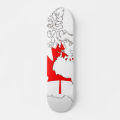 Canada-vlagskateboards Persoonlijk Skateboard (Voorkant)