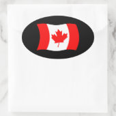 Canada Vlagsticker Ovale Sticker (Tas)