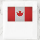 Canada Vlagsticker, Vinyl Reisstickers, Canada Rechthoekige Sticker (Tas)